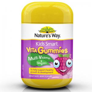 佳思敏 复合维生素+蔬菜软糖 60粒 Nature's Way Kids Smart Vita Gummies Multi + Veges