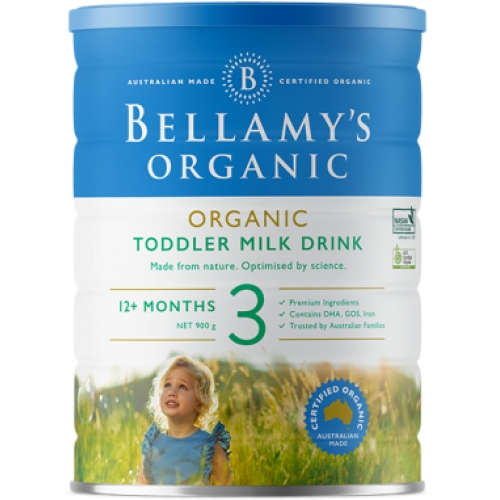 [新版]包税包邮 3罐 贝拉米有机婴儿奶粉 三段 （12个月以上）Bellamy's Organic Step 3 【不参与赠送活动】