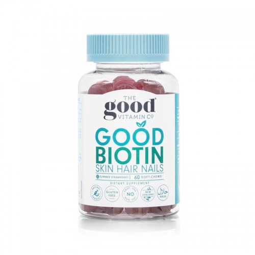 The Good Vitamin CO. 成人 胶原蛋白咀嚼软糖 （夏日草莓味）Good Biotin Skin Hair Nails Gummies 60 - Summer Strawberry