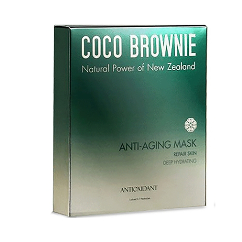 Coco Brownie 虾青素面膜 抗氧化抗初老7片/盒  Coco Brownie Anti-aging Mask *7 Sheets