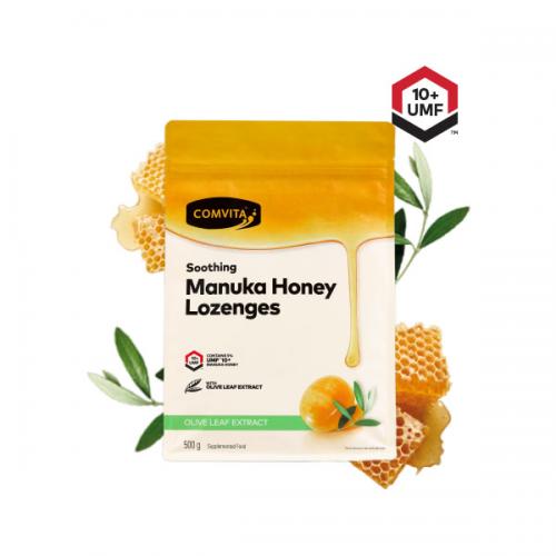 康维他 (橄榄味) 麦卢卡蜂胶糖 润喉糖 Comvita Manuka Honey Lozenges with Propolis Honey&Olive 500g