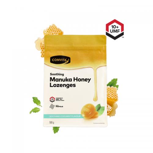 康维他 (蜂蜜薄荷味) 麦卢卡蜂胶糖 润喉糖 Comvita Manuka Honey Lozenges with Propolis Coolmint 500g