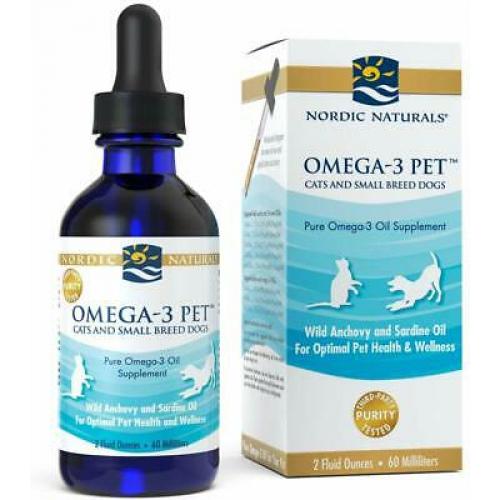 Nordic Naturals 挪威小鱼 宠物鱼油 (猫或小型犬) Omega-3 Pet Cats and Small Breed Dogs 60ml