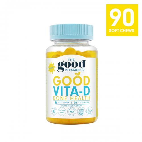 The Good Vitamin CO. 成人维生素D2 500IU 软糖(柠檬口味)  GOOD VITA-D Bone Health 90 soft-chews