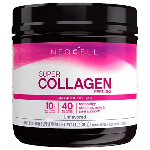 NeoCell 天然水解胶原蛋白粉 400克/瓶 Super Collagen Powder Types 1 & 3 -- 6600 mg 