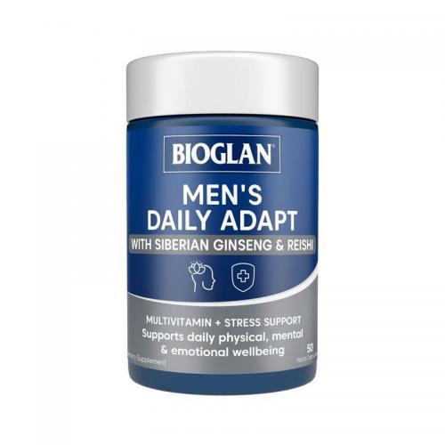 Bioglan 男性复合维生素 西伯利亚人参+灵芝 Men's Daily Adapt Multi 50Capsules