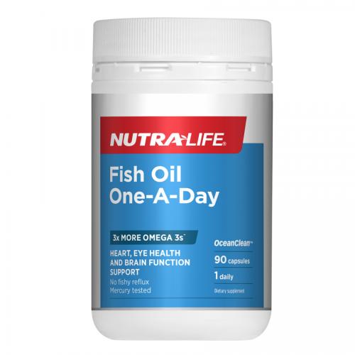 纽乐 三倍浓缩深海鱼油 三倍鱼油 90粒 Nutralife Fish Oil One-A-Day 90c