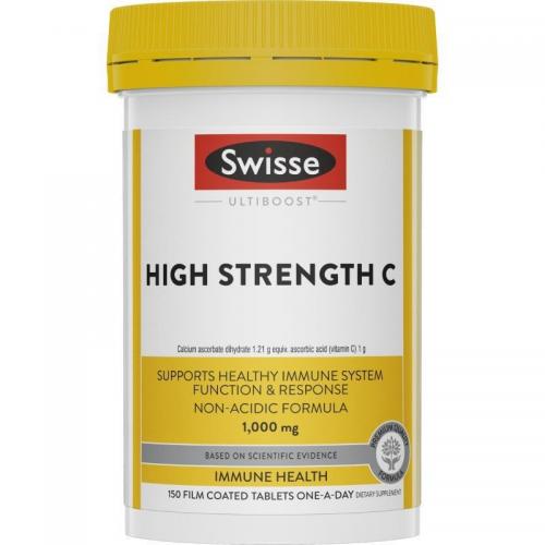 Swisse 斯维诗 高含量维生素C 150粒 Swisse Ultiboost High Strength Vitamin C 1000mg 150 Tablets