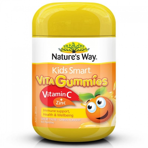佳思敏 维生素C+锌软糖 60粒  Nature's Way Kids Smart Vita Gum...