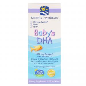 挪威小鱼 婴幼儿DHA维生素 鳕鱼肝鱼油 Nordic Naturals Baby's DHA 60ml