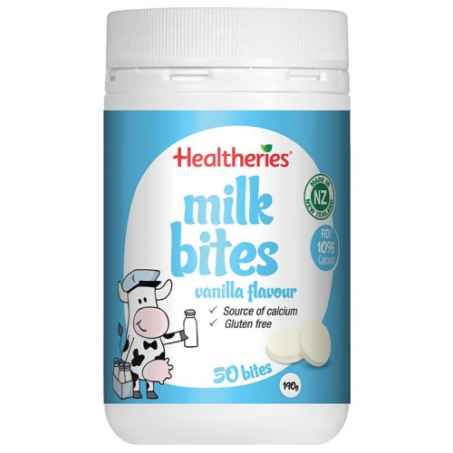 (香草味) 贺寿利 牛奶咬咬片 Healtheries Milk Bites Vanilla Fla...