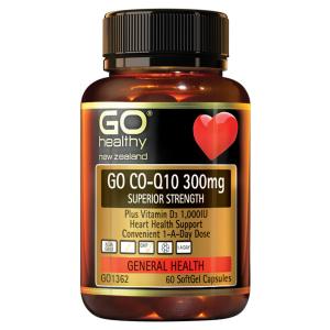 【300mg/60粒】高之源 辅酶  Co-Q10 心脏辅酶胶囊 300毫克 60粒 每日一粒 GO Healthy  CoQ10 300mg