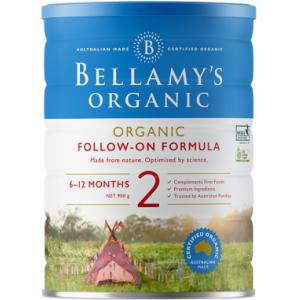 [新版]包税包邮 3罐 贝拉米有机婴儿奶粉 二段 （6-12个月）Bellamy's Organic Step 2 【不参与赠送活动】
