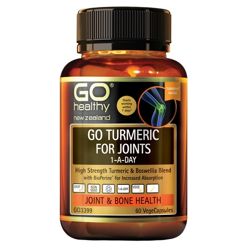 GO Healthy 高之源 关节姜黄素  60粒 素食胶囊 GO Turmeric for Joi...