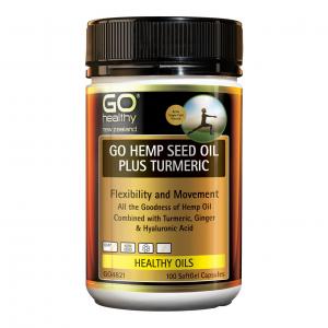 GO Healthy 高之源 大麻籽油&姜黄素 100粒 GO Hemp Seed Oil Plus Turmerics-100'S