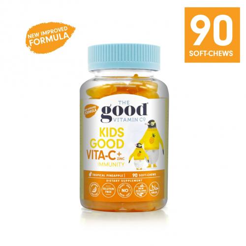 The Good Vitamin CO. 儿童 维生素C+锌  咀嚼软糖（热带菠萝味） 90粒