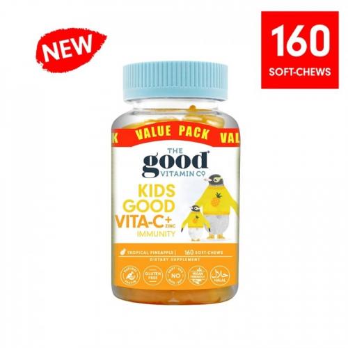 (家庭装)  The Good Vitamin CO. 儿童 维C 咀嚼软糖（热带菠萝味）160粒