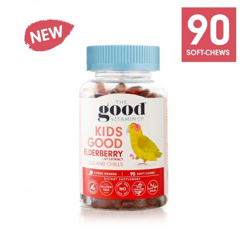 The Good Vitamin CO. 儿童 接骨木 感冒缓解软糖 （香橙口味）90粒