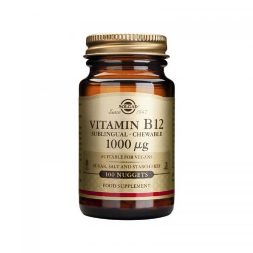 Solgar 维生素B12 100粒 Vitamin B12 Vegetable Capsules ...