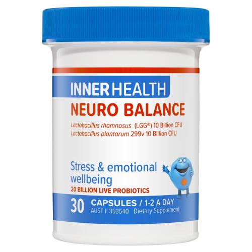 Inner Health 神经平衡 益生菌胶囊 缓解压力 调节情绪 Neuro Balance 30 Capsules