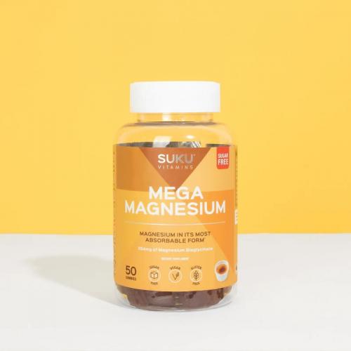 SUKU Vitamins 超级 无糖 镁软糖 提高免疫力 维护骨健康  Mega Magnesiu...