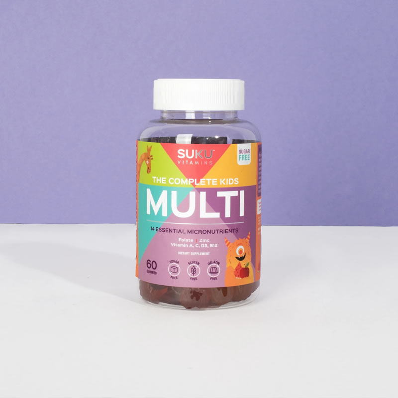 SUKU Vitamins 儿童复合维生素软糖 - 热带缤纷果味 The Complete Kids Multi 14 Essential Vitamins + Minerals 50 gummies
