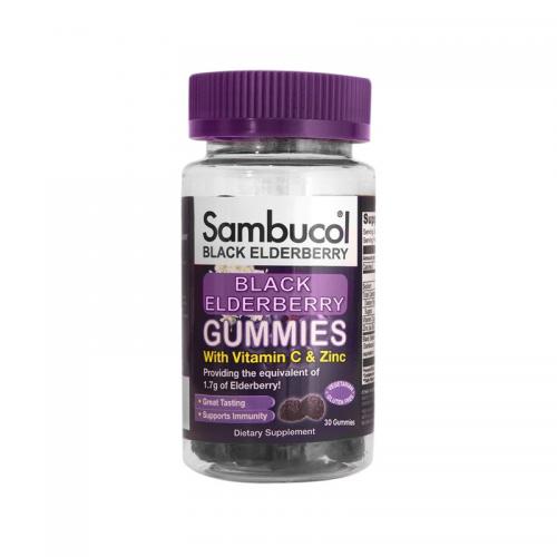 Sambucol 接骨木软糖 含维C和锌 Black Elderberry Gummies with...