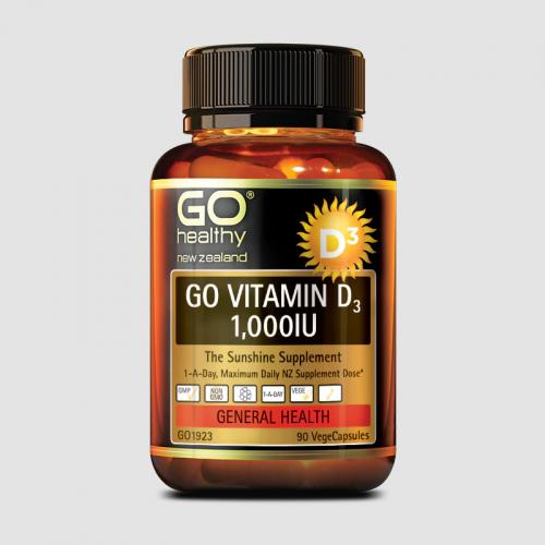 GO Healthy 高之源 GO Vitamin D3 1000IU 90 Capsules