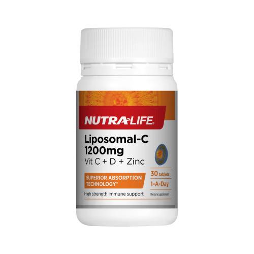 Nutra-Life 纽乐 脂质体维生素C 1200毫克+维生素D+锌 Liposomal-C 12...