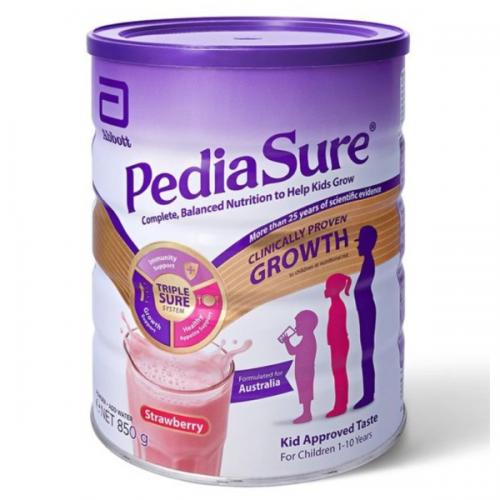 【3罐包邮】【草莓味】 雅培 小安素儿童成长营养粉 850g/罐 PediaSure Complet...