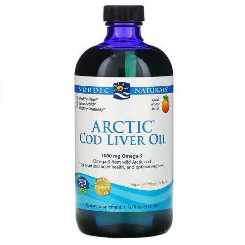 Nordic Naturals 挪威小鱼 北极鳕鱼 鱼肝油 橙子味 Arctic Cod Liver...