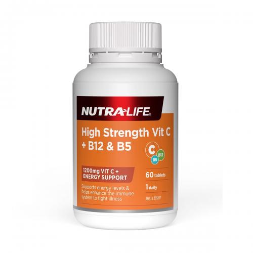 Nutra-Life 纽乐 高强度维生素C 1200毫克（含维生素B5和维生素B12） Nutra-...