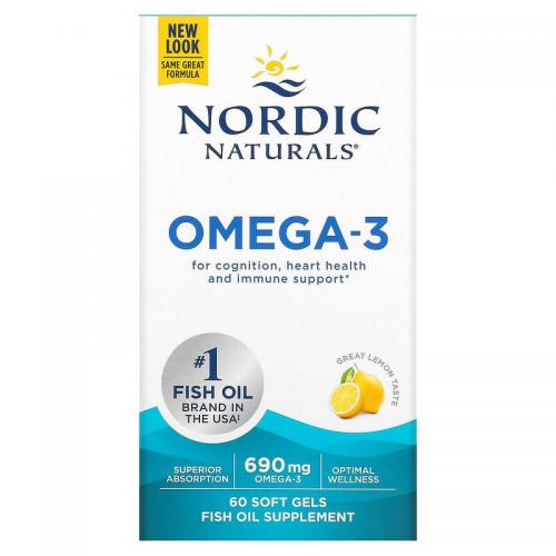 Nordic Naturals 挪威小鱼 Fish Oil Omega-3 690mg - Lemo...