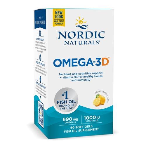 Nordic Naturals 挪威小鱼 Fish Oil Omega-3D - Lemon 60 ...
